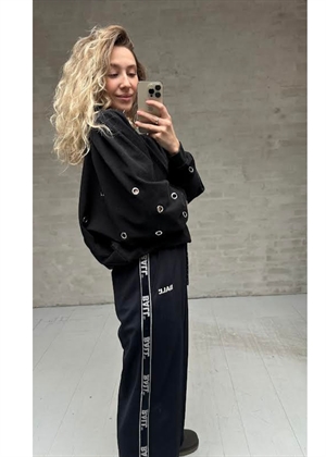 Angela eyelet sweat Sort Ball Original 